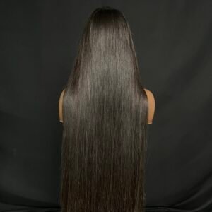 Vietnamese Double Drawn Raw  5x5 HD Closure Straight Wig
